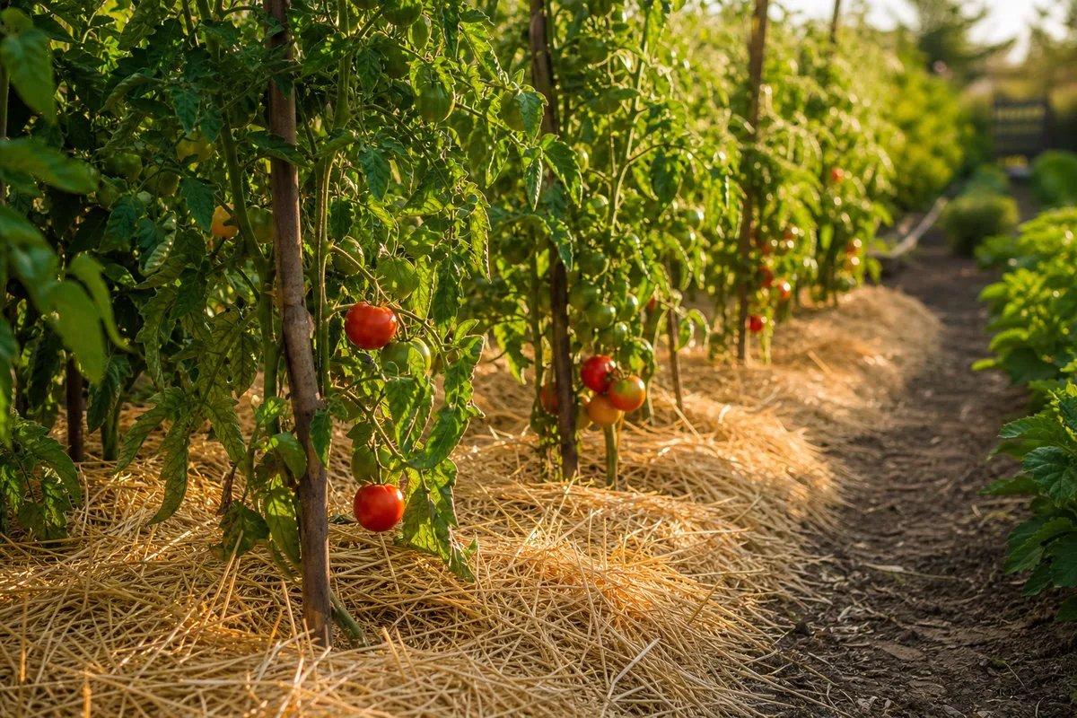 Paillage des tomates : quel paillis et quand pailler